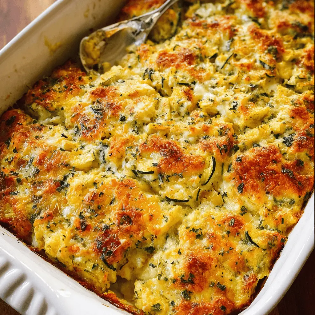 Cheesy Zucchini Squash Casserole Recipe