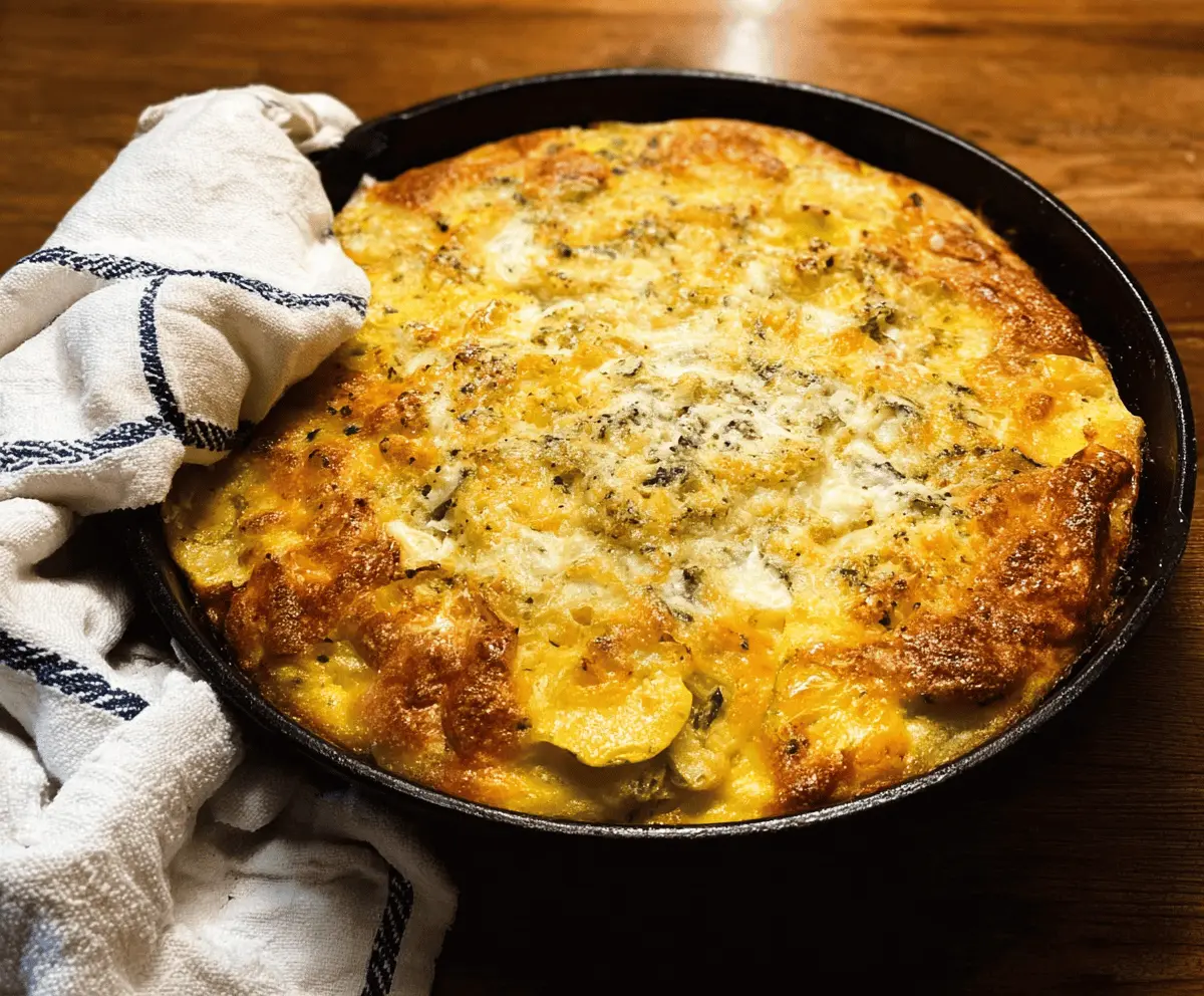 Creamy Green Chile Yellow Squash Casserole Recipe