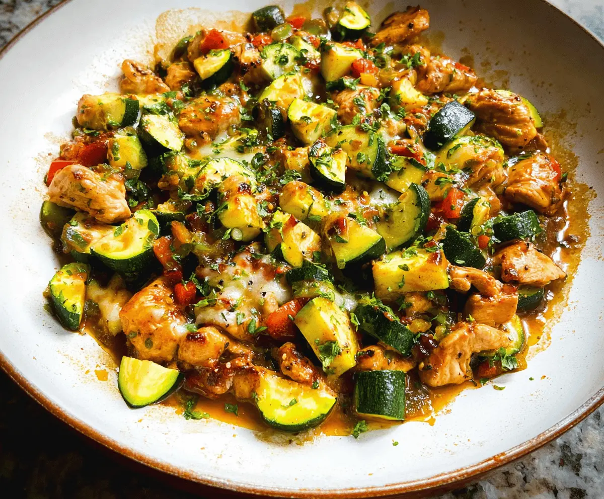 Easy Tex Mex Chicken and Zucchini Recipe