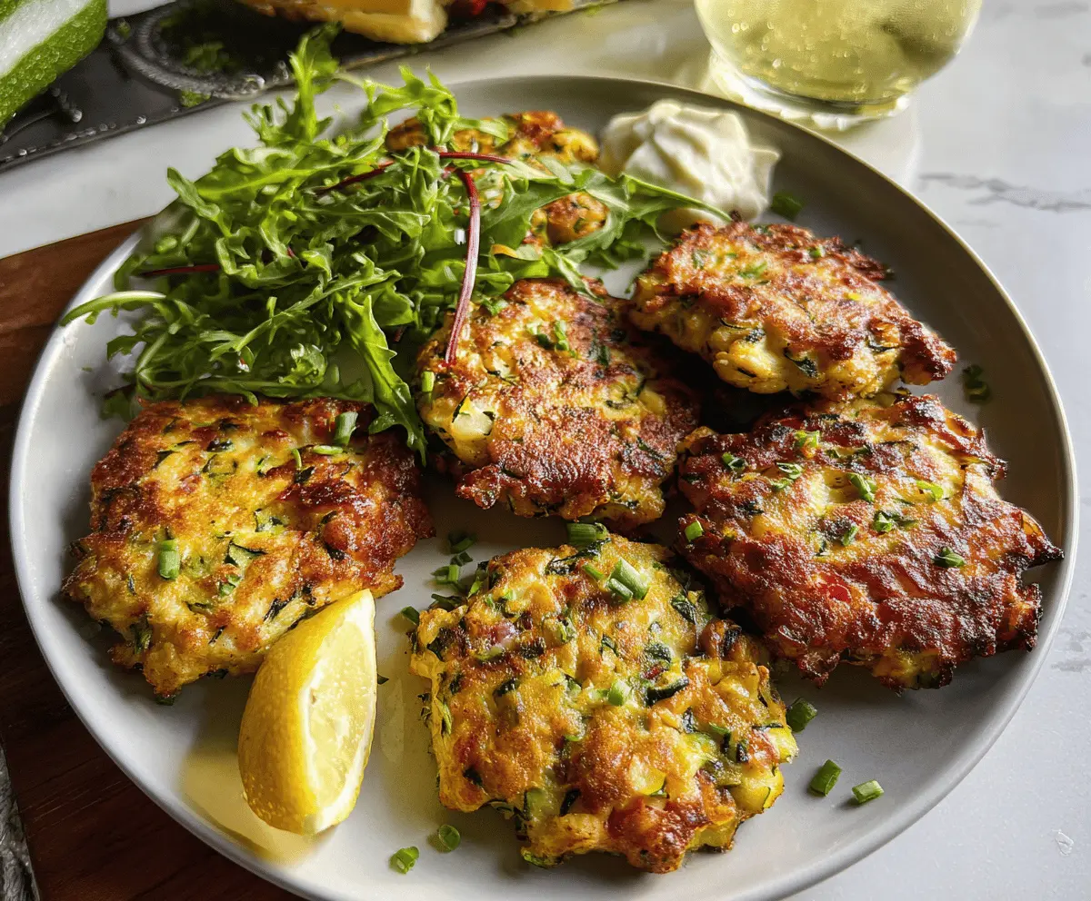 Healthy Chicken Zucchini Fritters Recipe