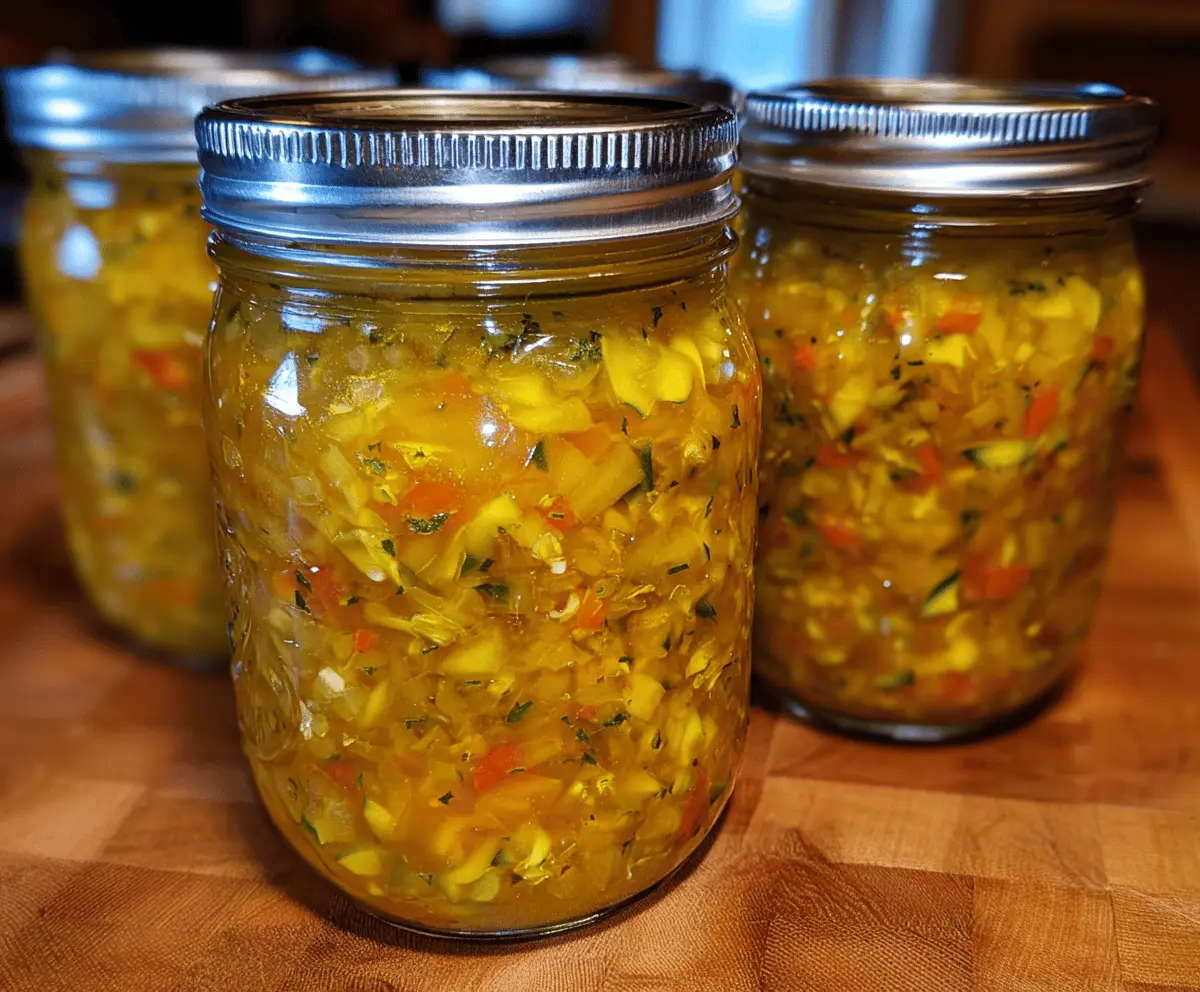 Grandma’s Classic Zucchini Relish Recipe