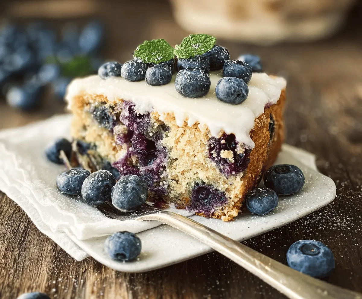 Moist Blueberry Zucchini Cake Recipe