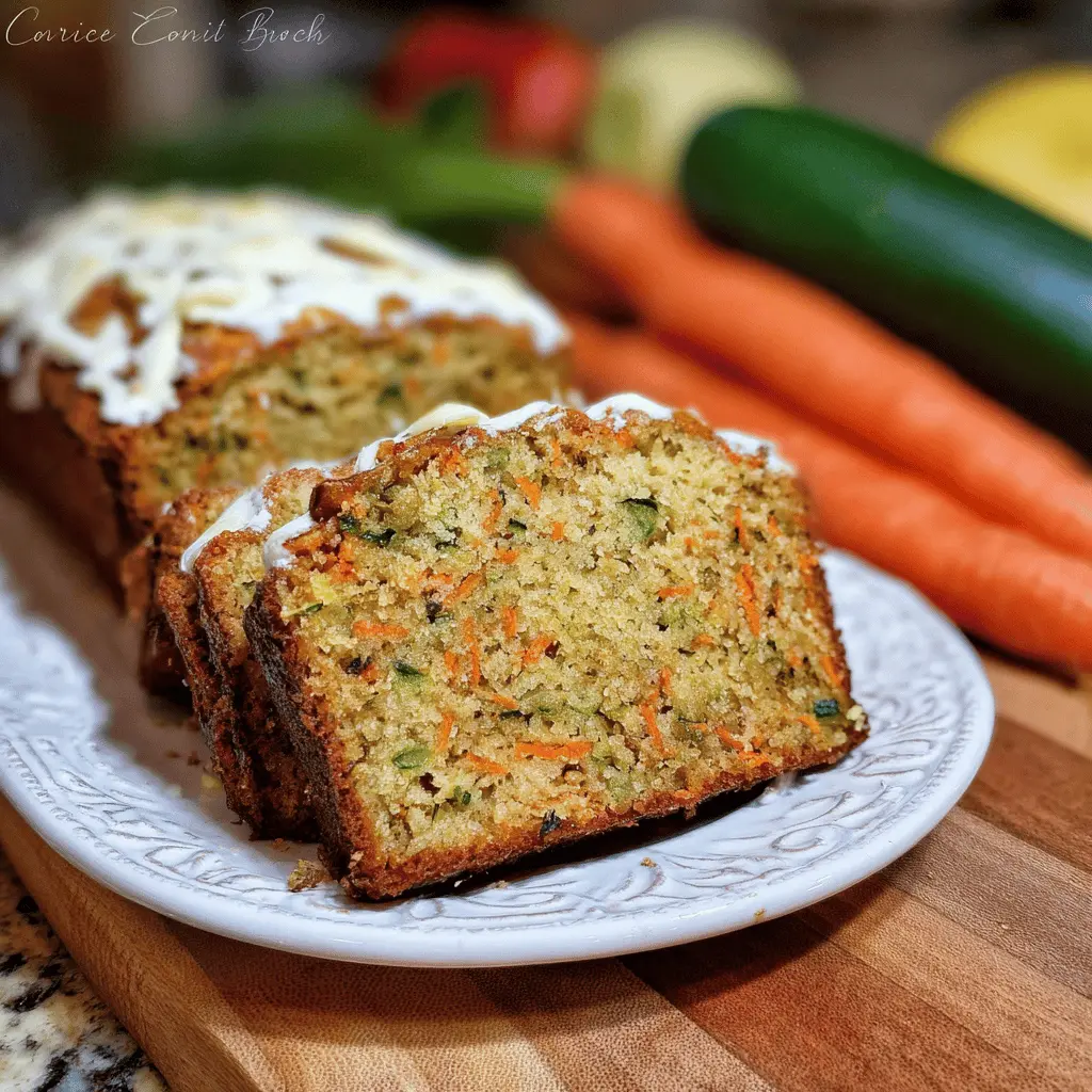 Moist Carrot Apple Zucchini Bread Recipe
