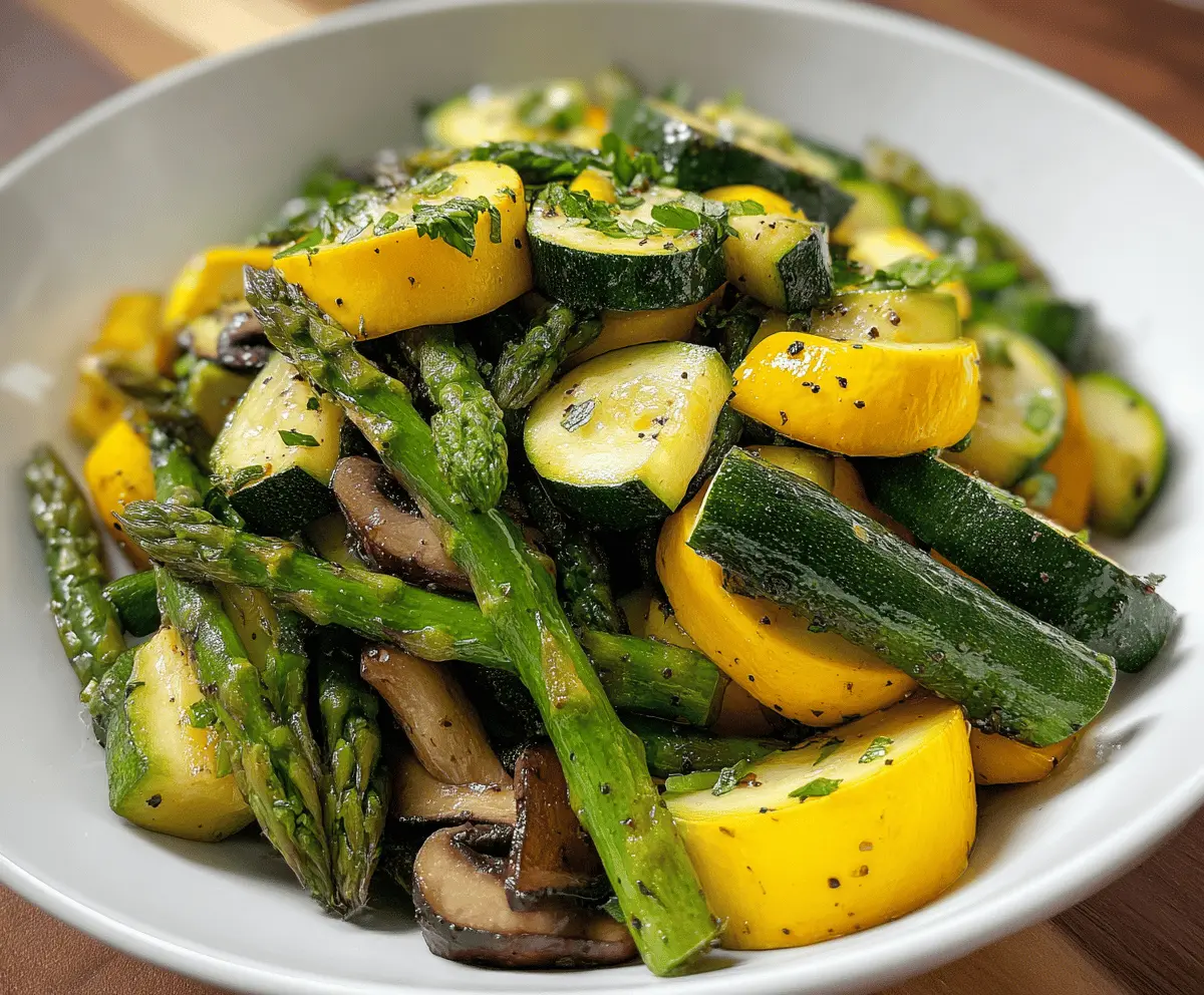 Flavorful Asparagus with Zucchini and Squash Recipe