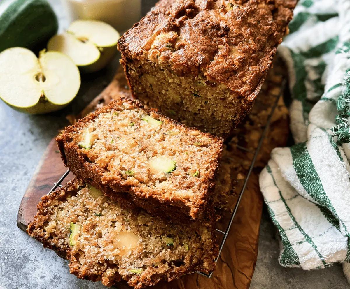 Moist Apple Zucchini Bread Recipe