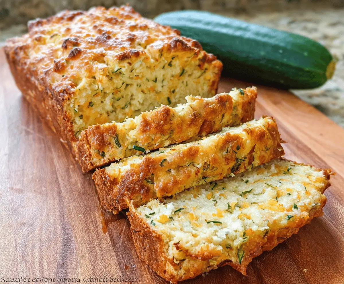 Easy Zucchini Cheddar Herb Beer Bread Recipe
