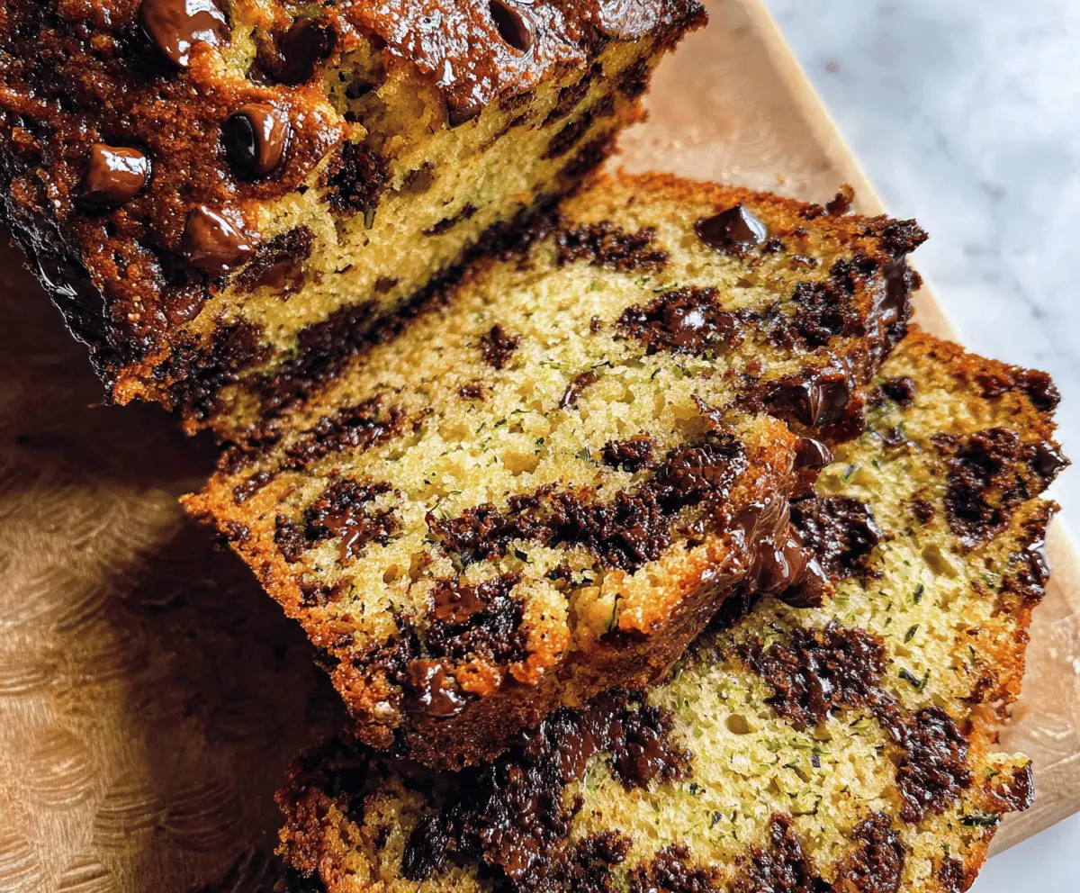 Moist Chocolate Chip Zucchini Bread Recipe