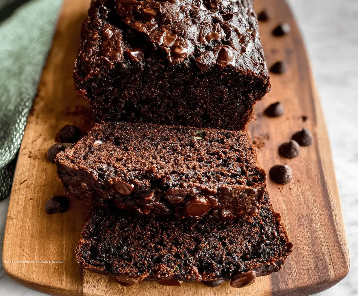 Moist Chocolate Zucchini Bread Recipe