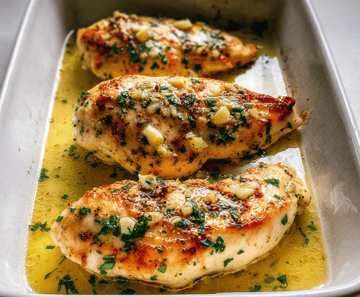 Garlic Butter Baked Chicken Breast Recipe