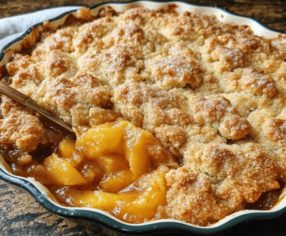 Classic Southern Peach Cobbler Recipe