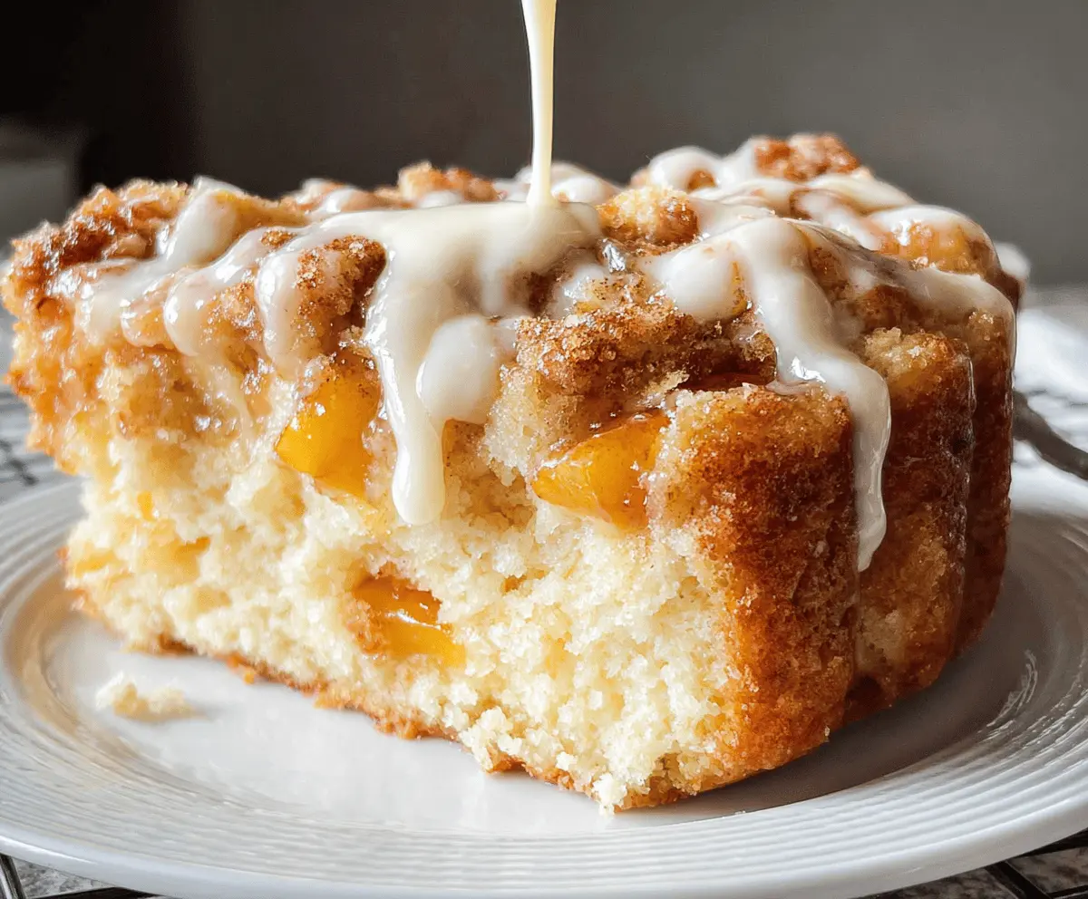 Cream Cheese Peach Cobbler Pound Cake Recipe