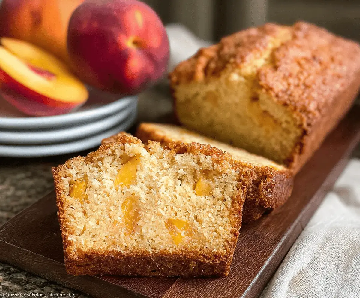 Moist Southern Peach Bread Recipe