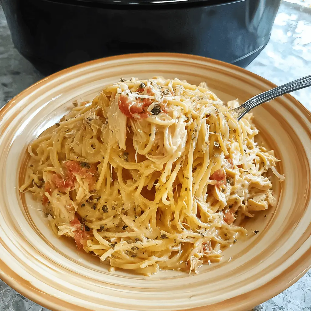 Easy Crockpot Chicken Spaghetti Recipe for Busy Weeknights