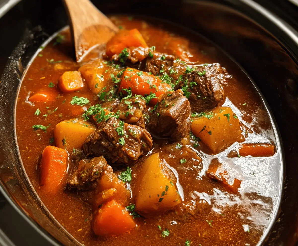 Easy Crock Pot Beef Stew Recipe for Tender, Flavorful Meat