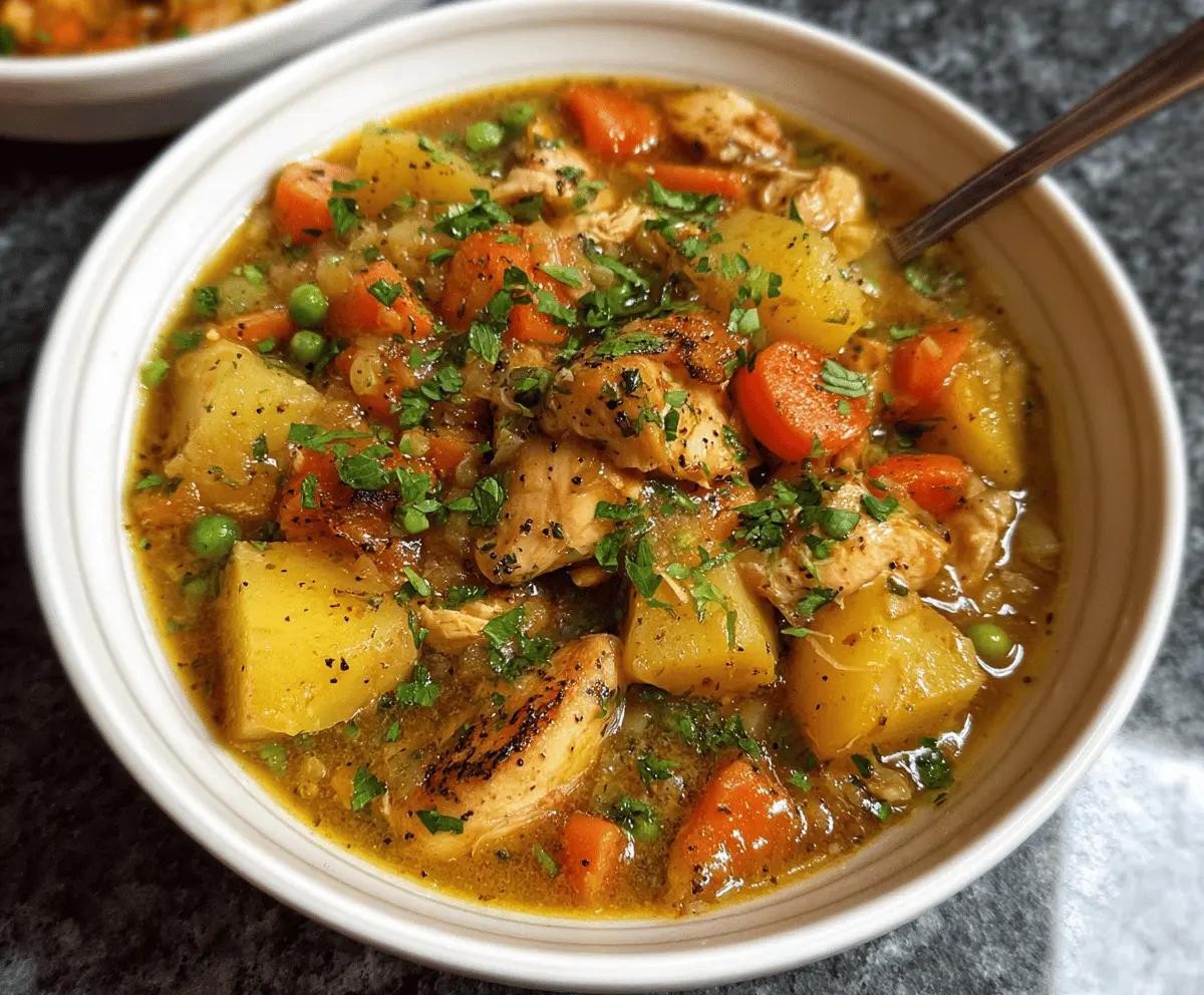 Hearty Slow Cooker Chicken Stew Recipe