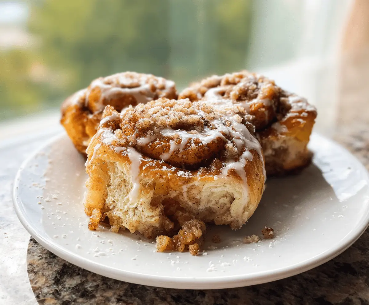 Easy Peach Cobbler Cinnamon Rolls Recipe
