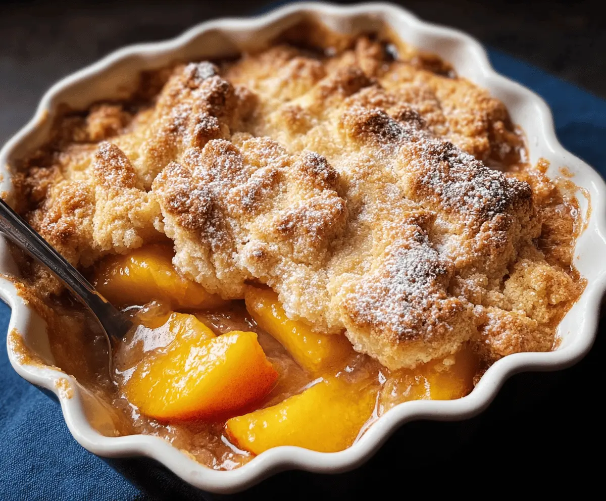 Easy Homemade Peach Cobbler Recipe