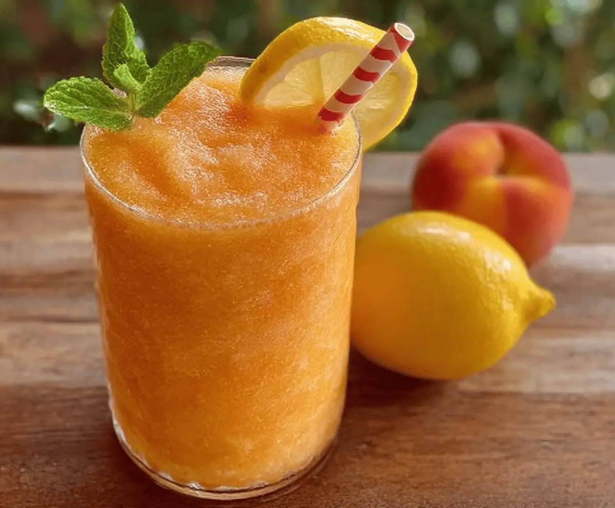 Refreshing Peach Lemonade Slush Recipe