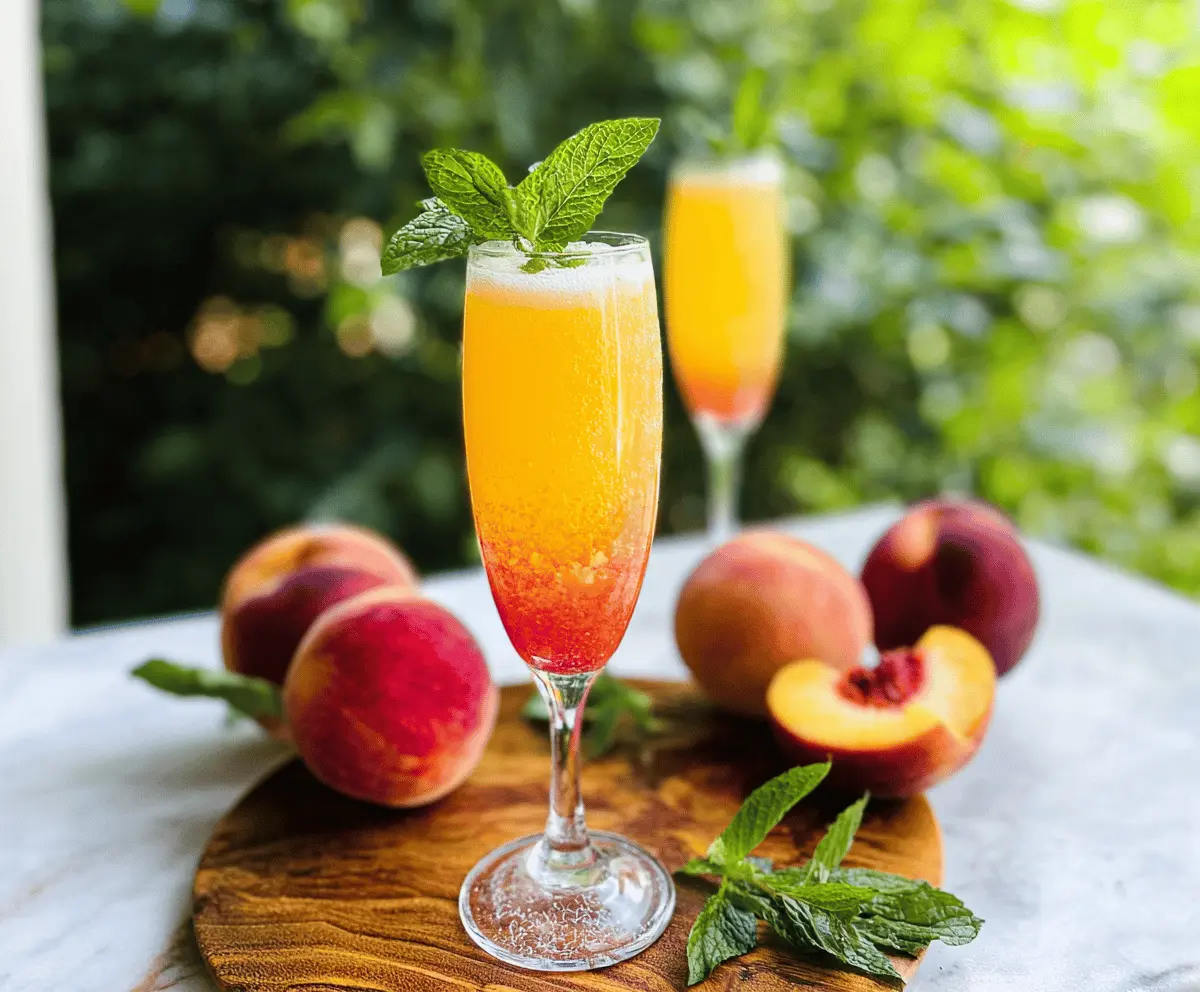 Easy Peach Bellini Recipe for Summer Cheers
