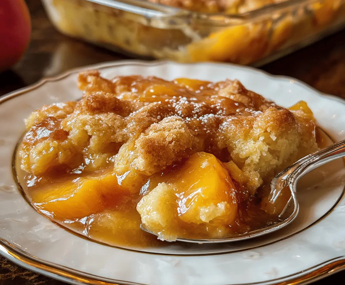 Easy Tennessee Peach Pudding Recipe