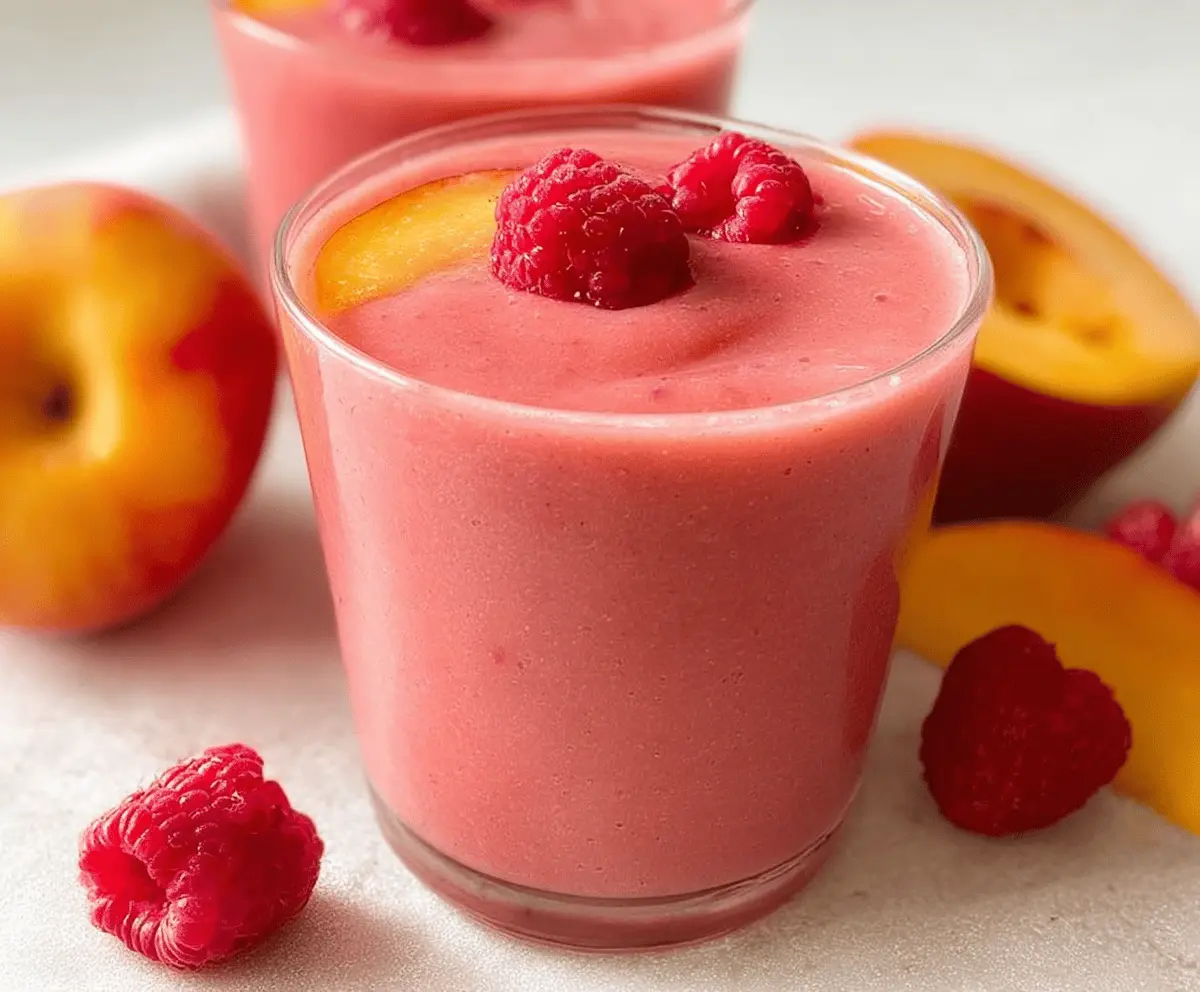 Refreshing Raspberry Peach Smoothie Recipe