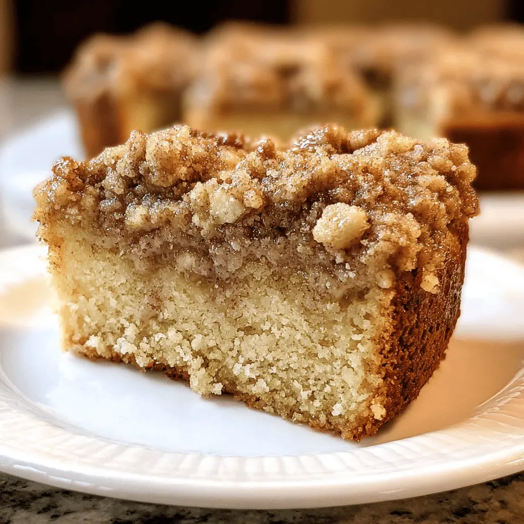 Moist Banana Crumb Coffee Cake with Streusel Topping