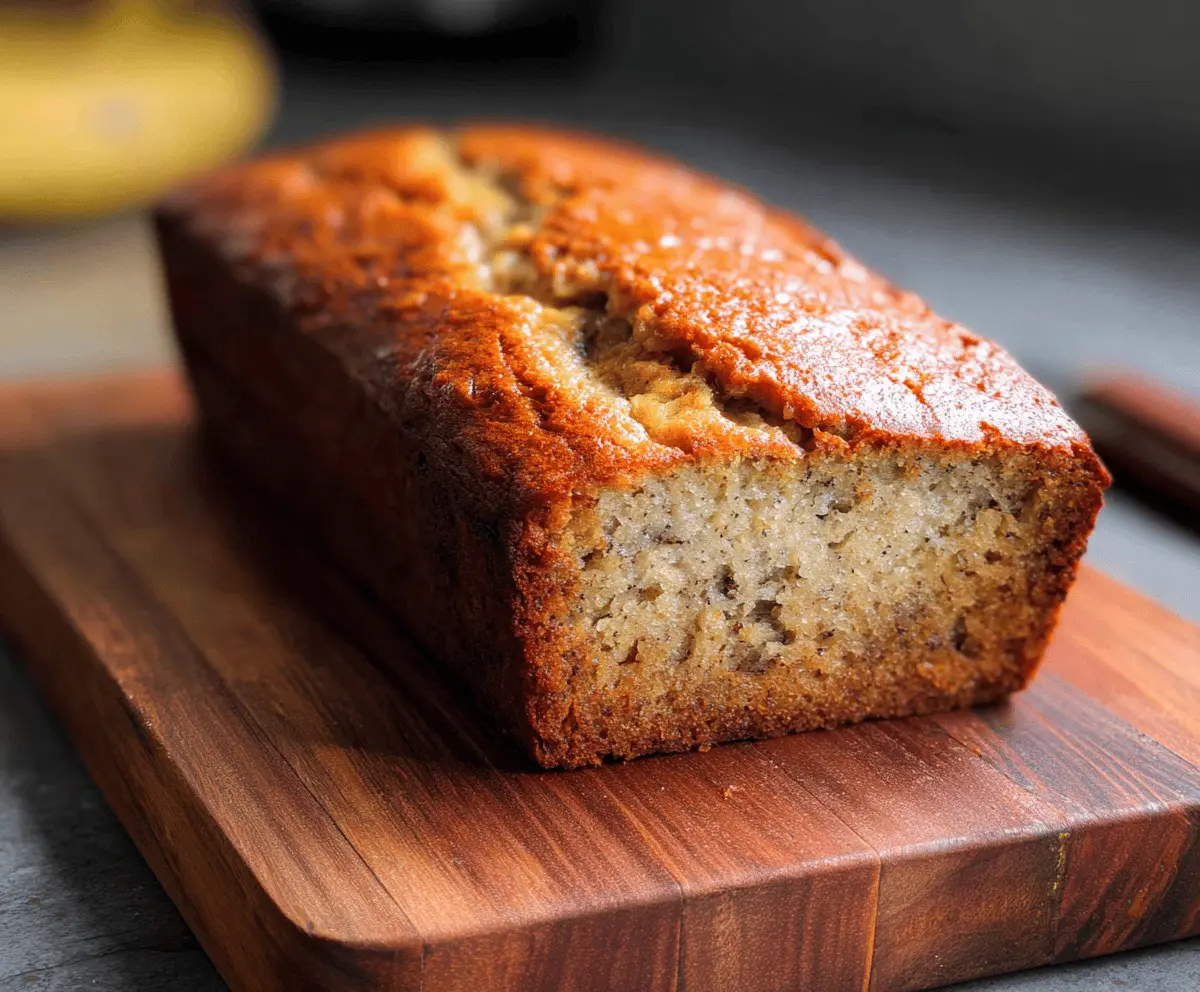 Moist Buttermilk Banana Bread Recipe