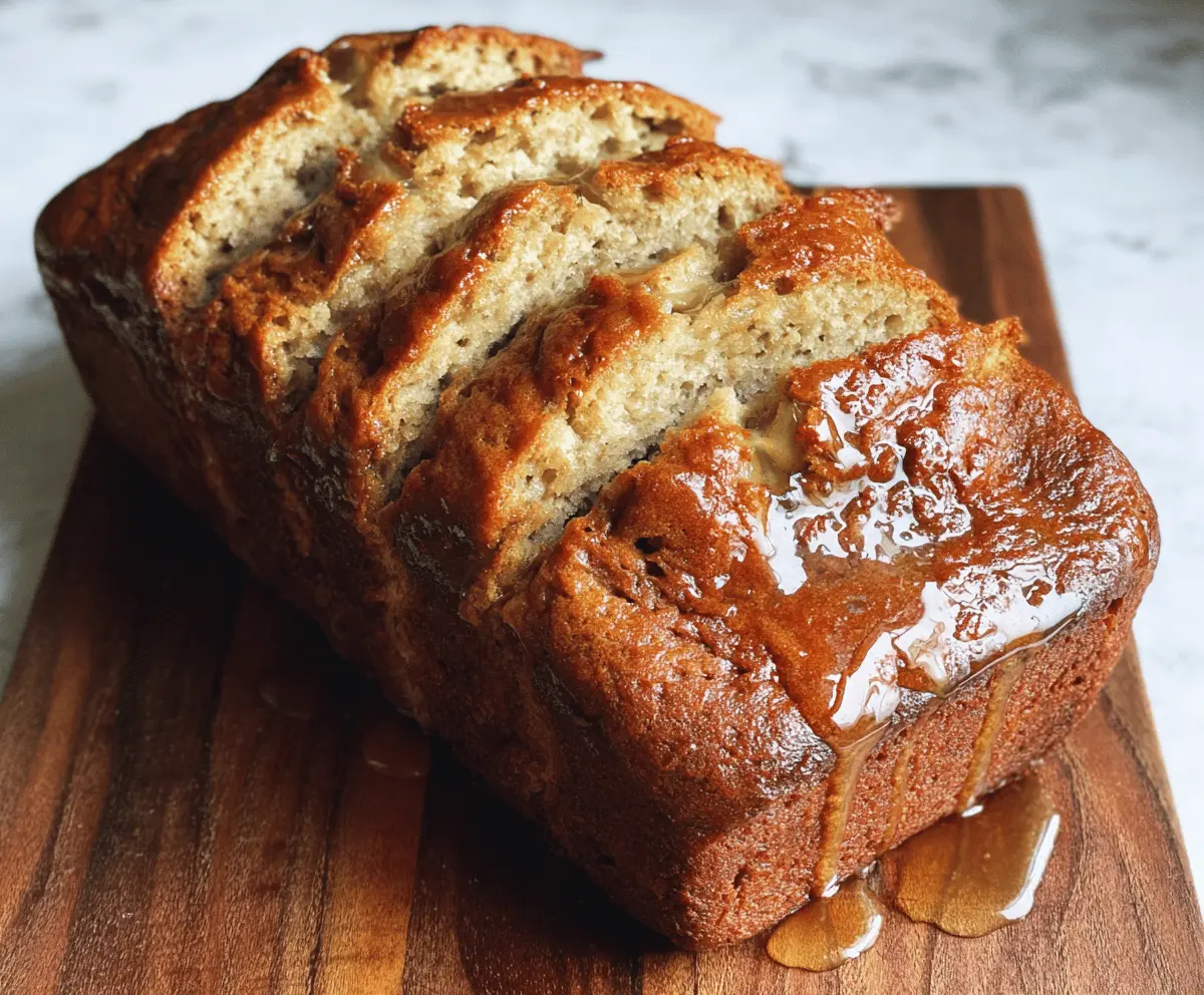 Moist Honey Vanilla Banana Bread Recipe