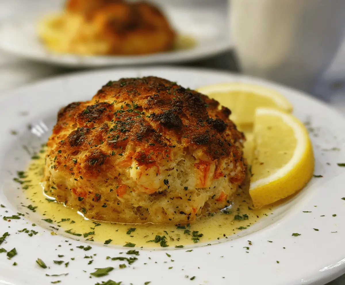 Crab Stuffed Cheddar Bay Biscuits With Lemon Butter