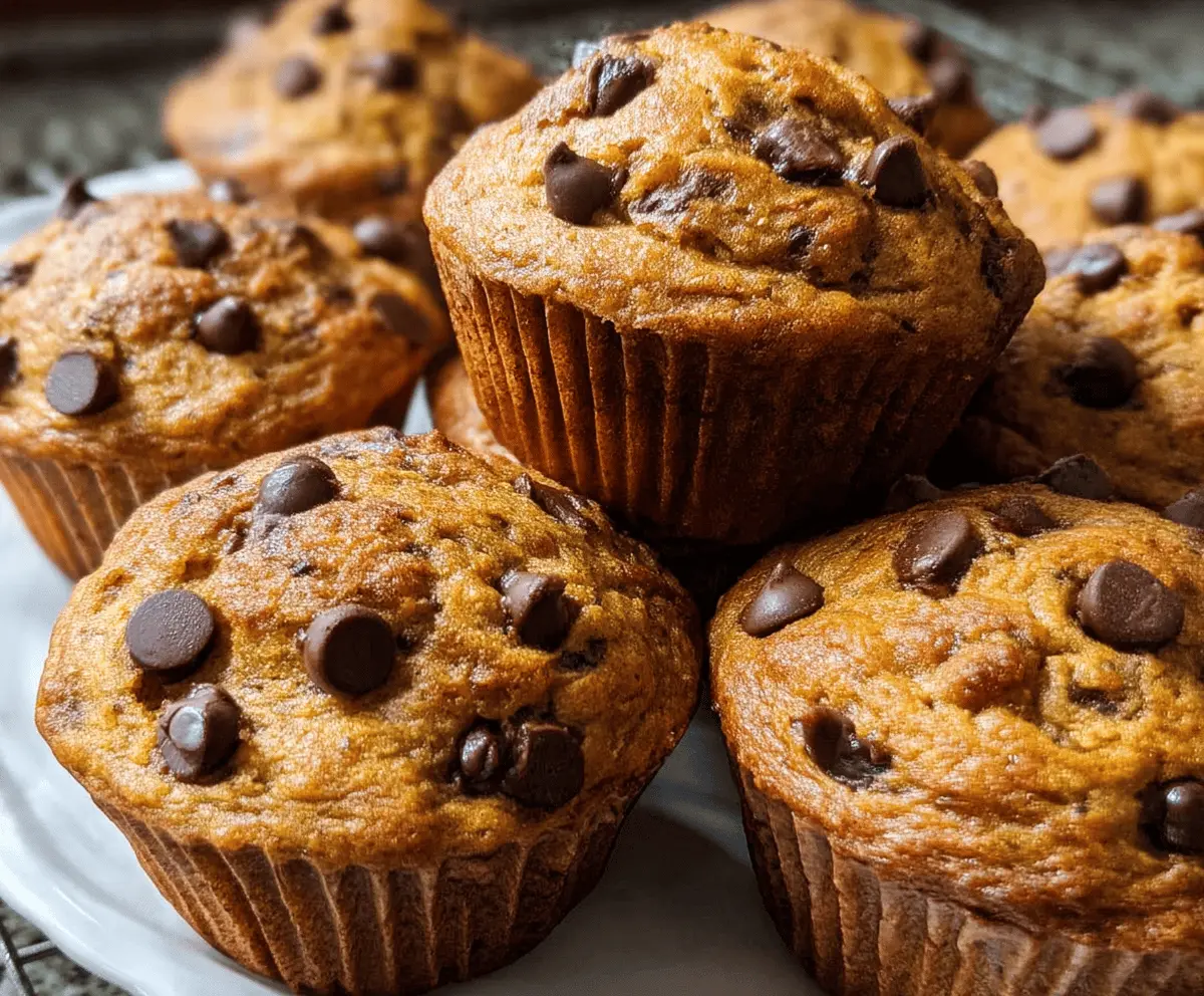 Easy Pumpkin Chocolate Chip Muffins Recipe
