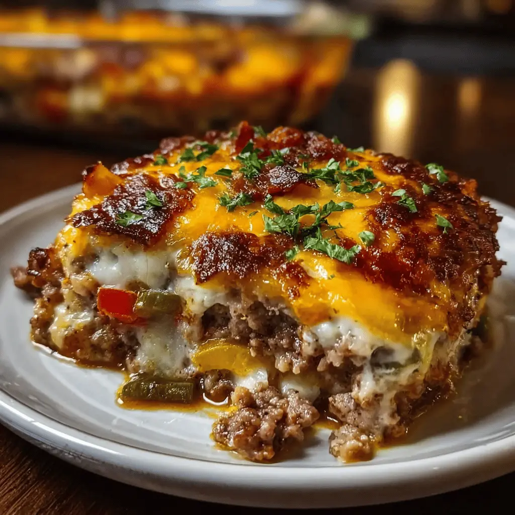 Cheesy Loaded Meatloaf Casserole with Veggies