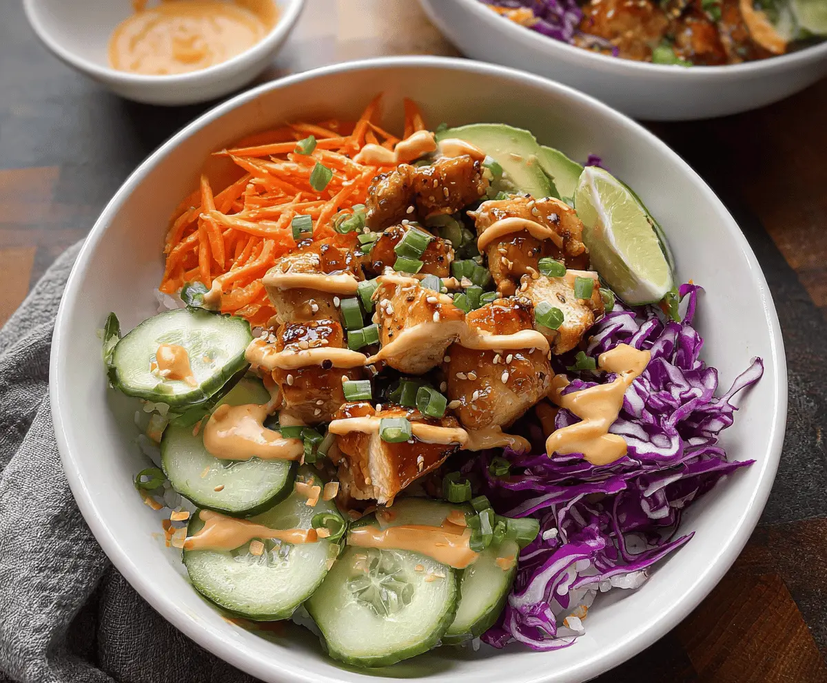 Easy Bang Bang Chicken Bowl Recipe