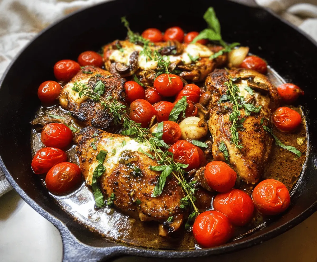 Easy One Pan Balsamic Chicken Dinner