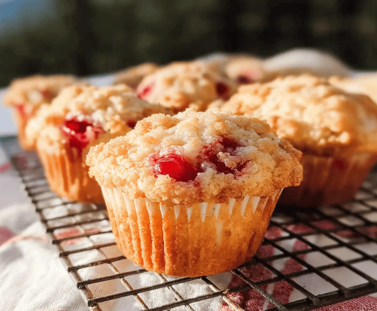 Easy Cherry Cobbler Muffins Recipe