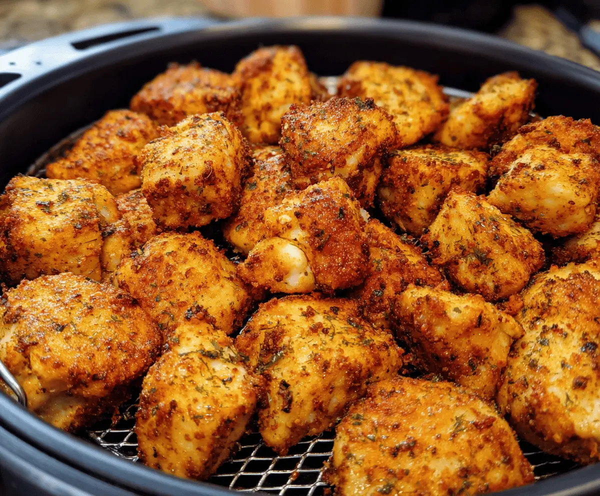 Crispy Air Fryer Ranch Chicken Bites Recipe