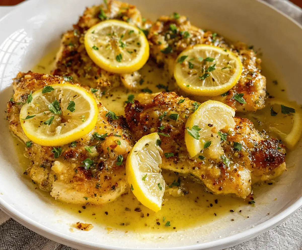 Easy Lemon Chicken Recipe With Garlic & Herbs