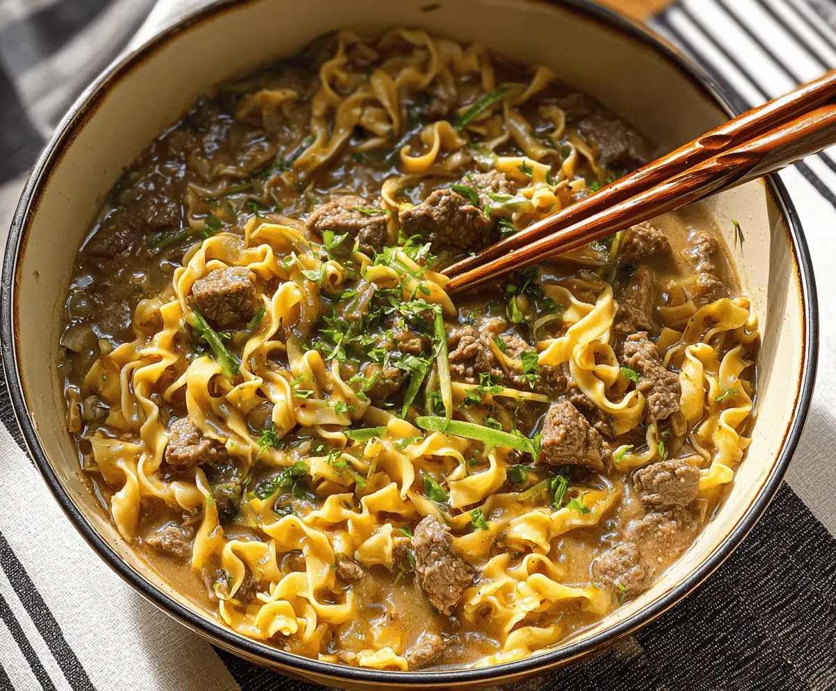 Easy 30-Minute Beef and Noodles Recipe