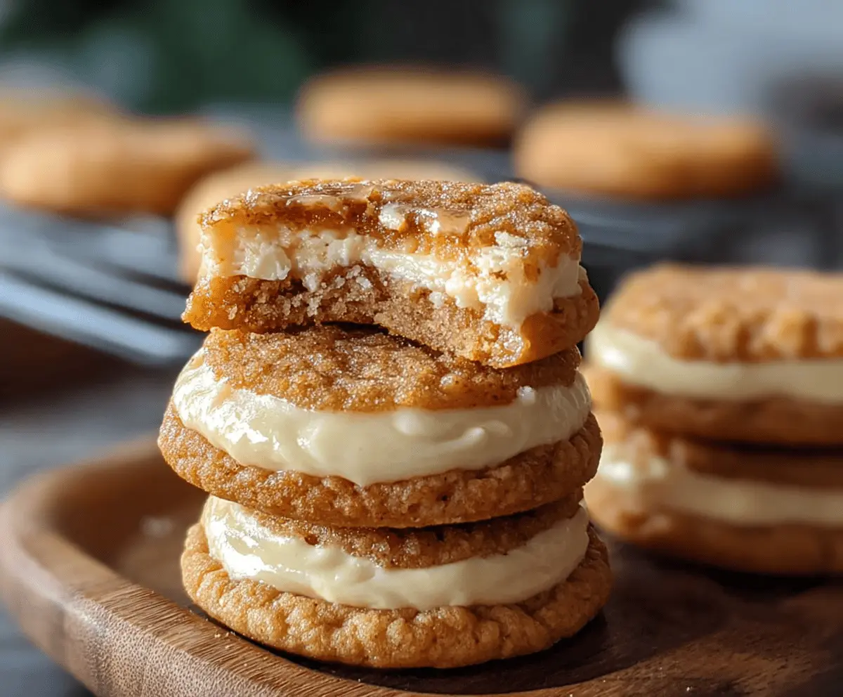 Delicious Sweet Potato Pie Cheesecake Cookies with a golden crust and creamy filling, perfect for fall dessert lovers