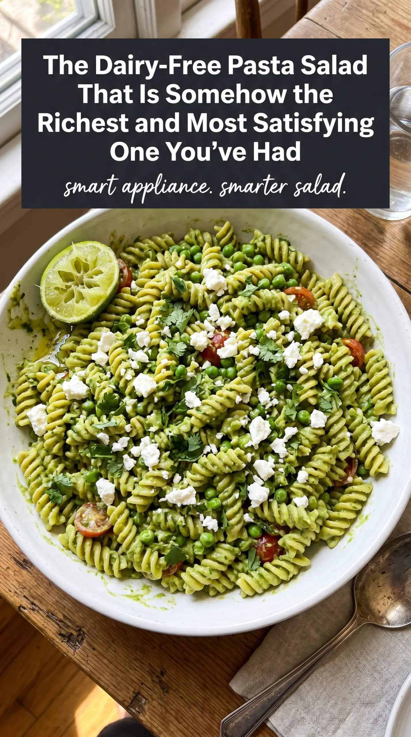 Avocado Pasta Salad creamy lime fresh