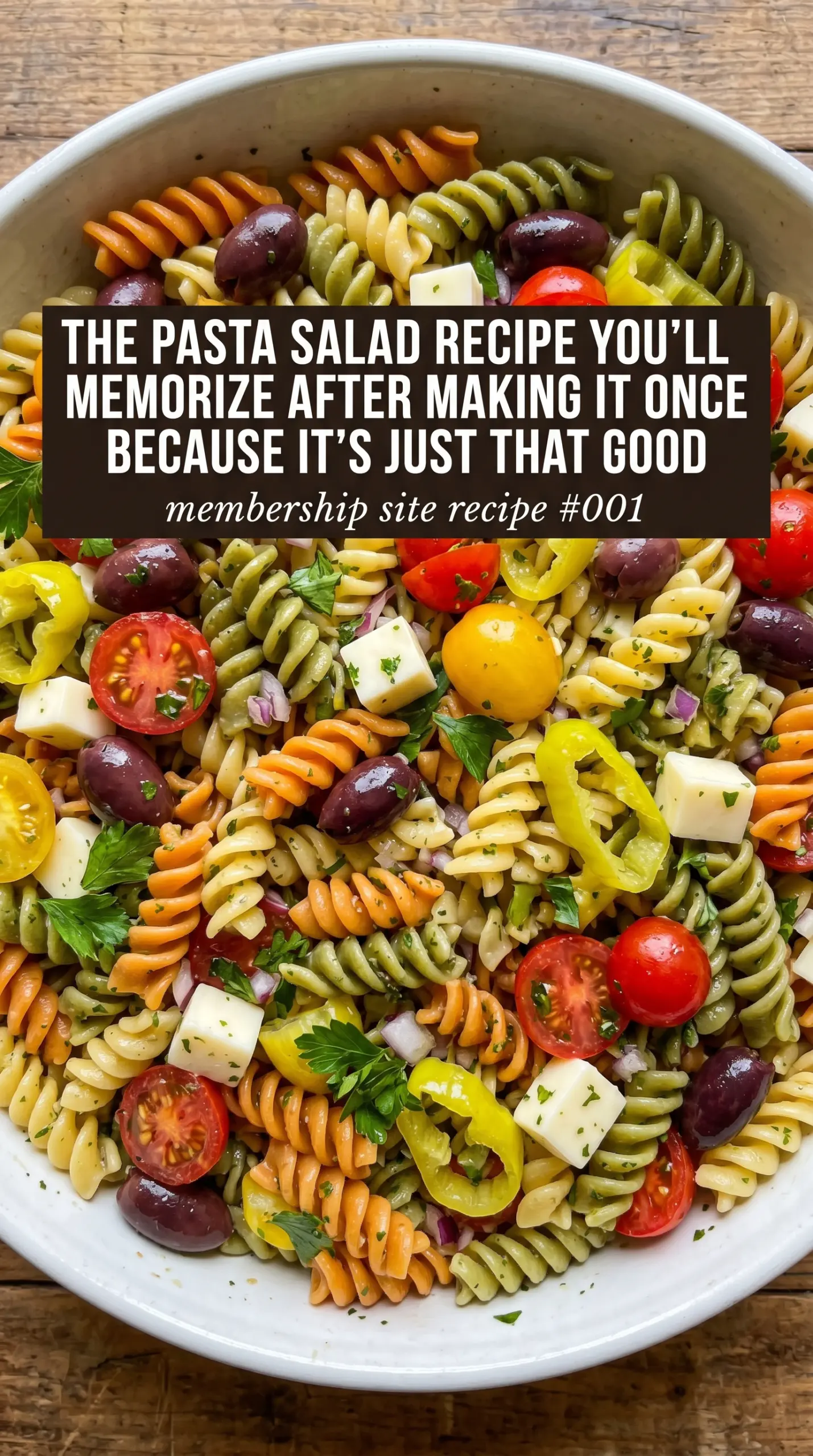 Classic Pasta Salad creamy vegetable-packed