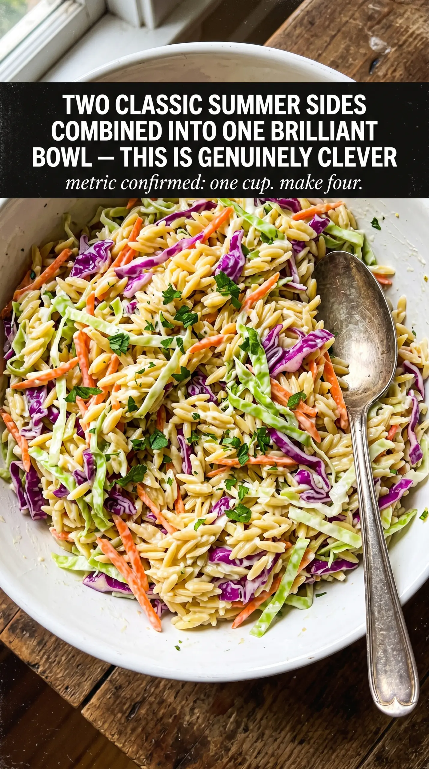 Chilled pasta salad balanced flavors