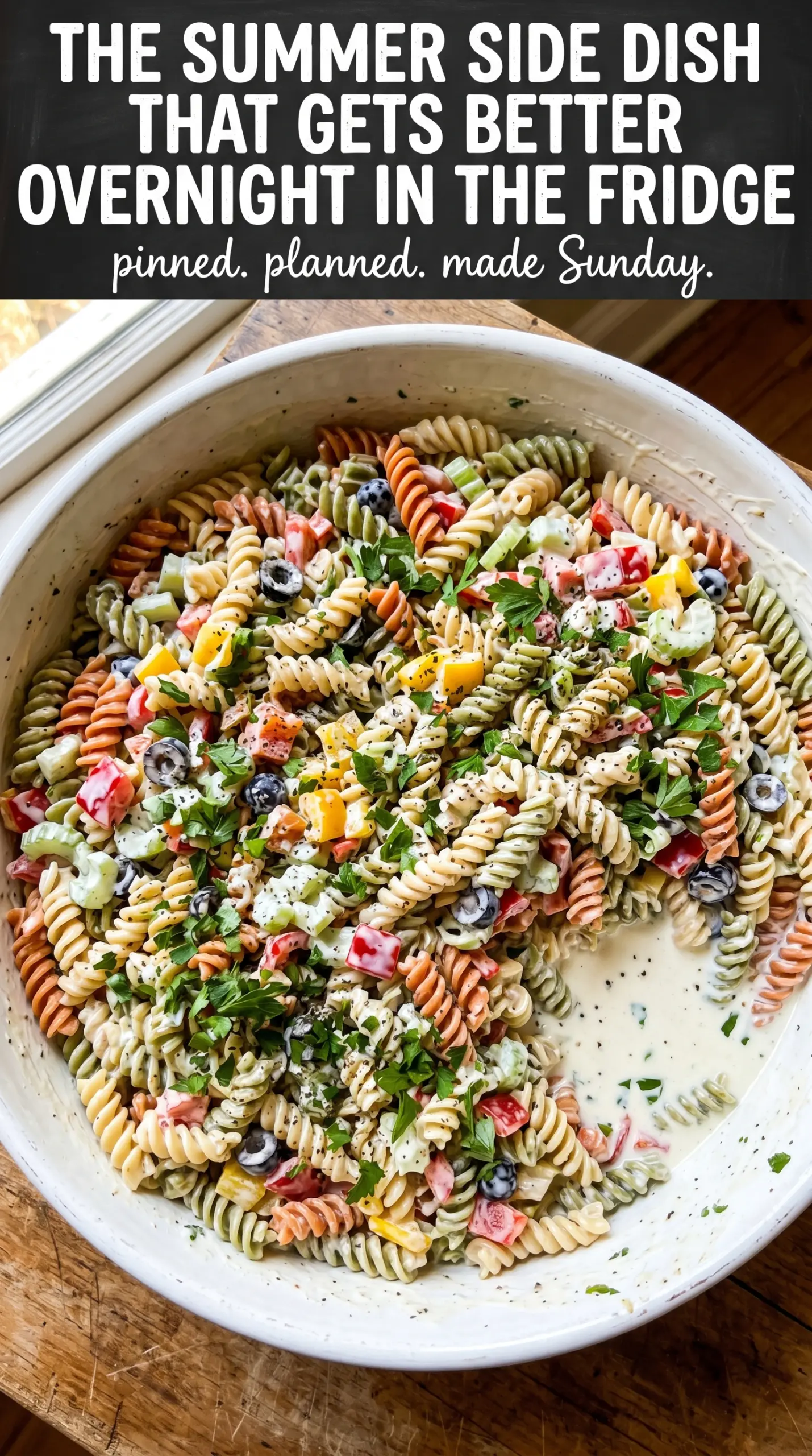 Sharp acidic dressing for pasta