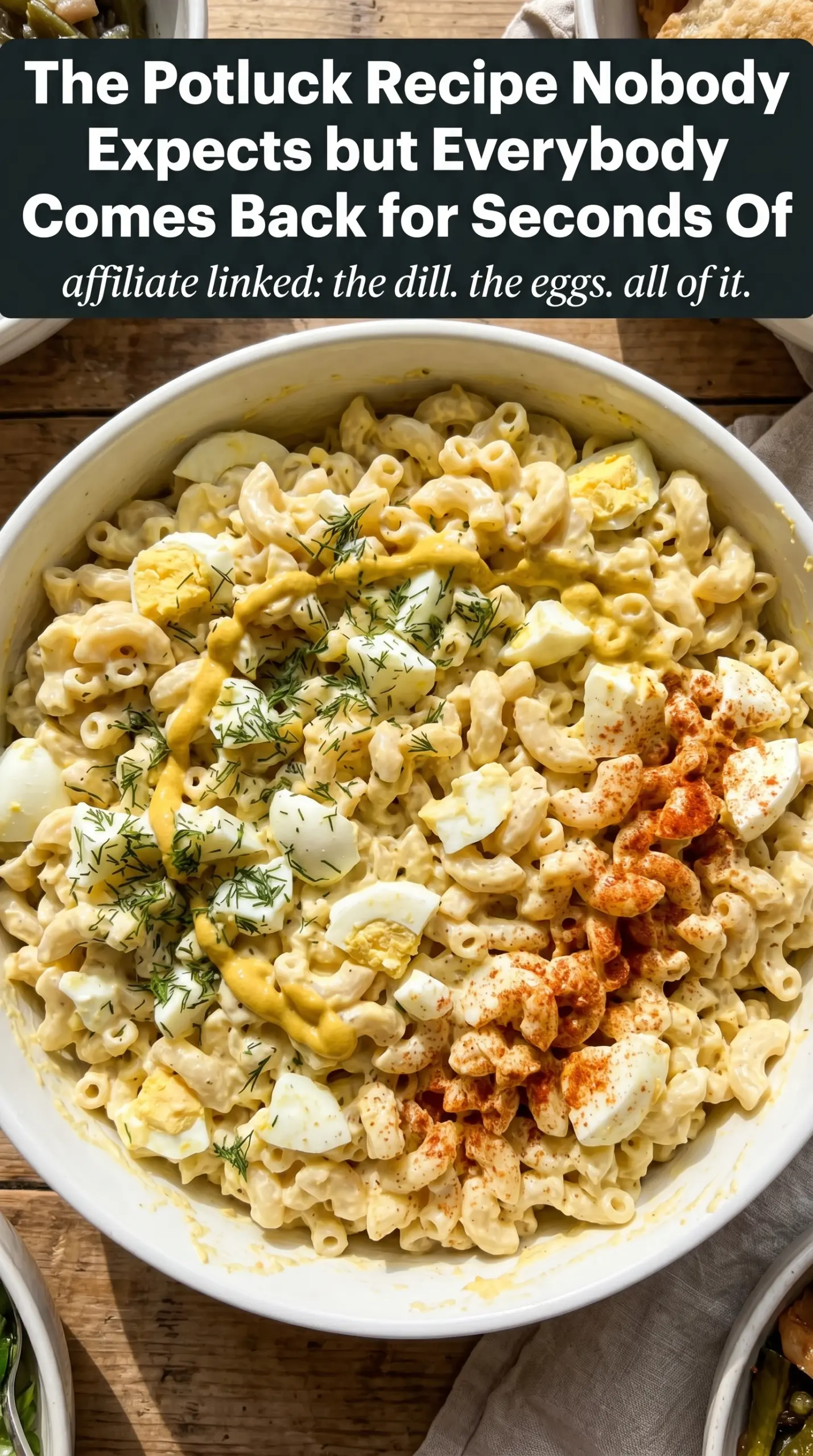 Egg Salad Pasta Salad creamy chopped eggs