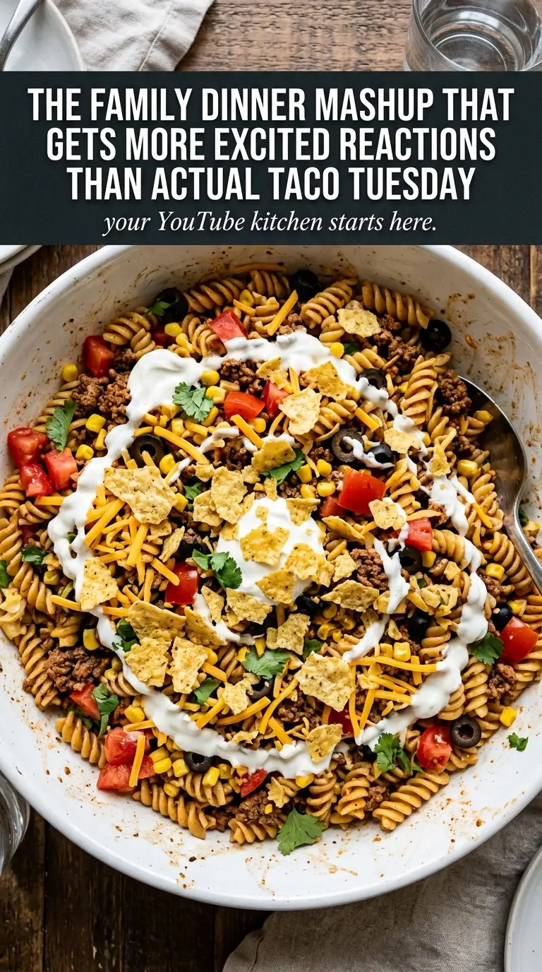 Mexican Taco Pasta Salad colorful crunchy