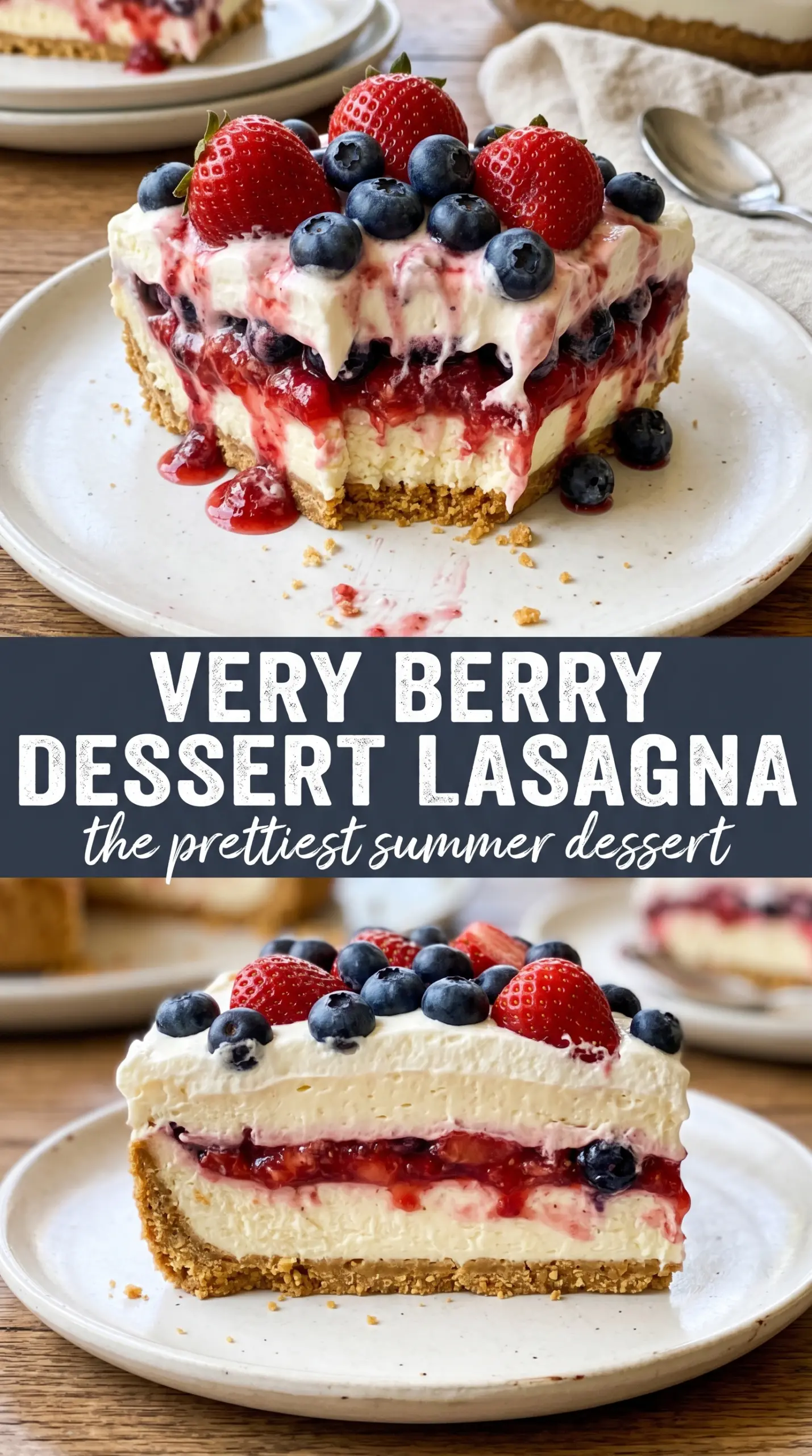 Very Berry Dessert Lasagna layered dessert berries
