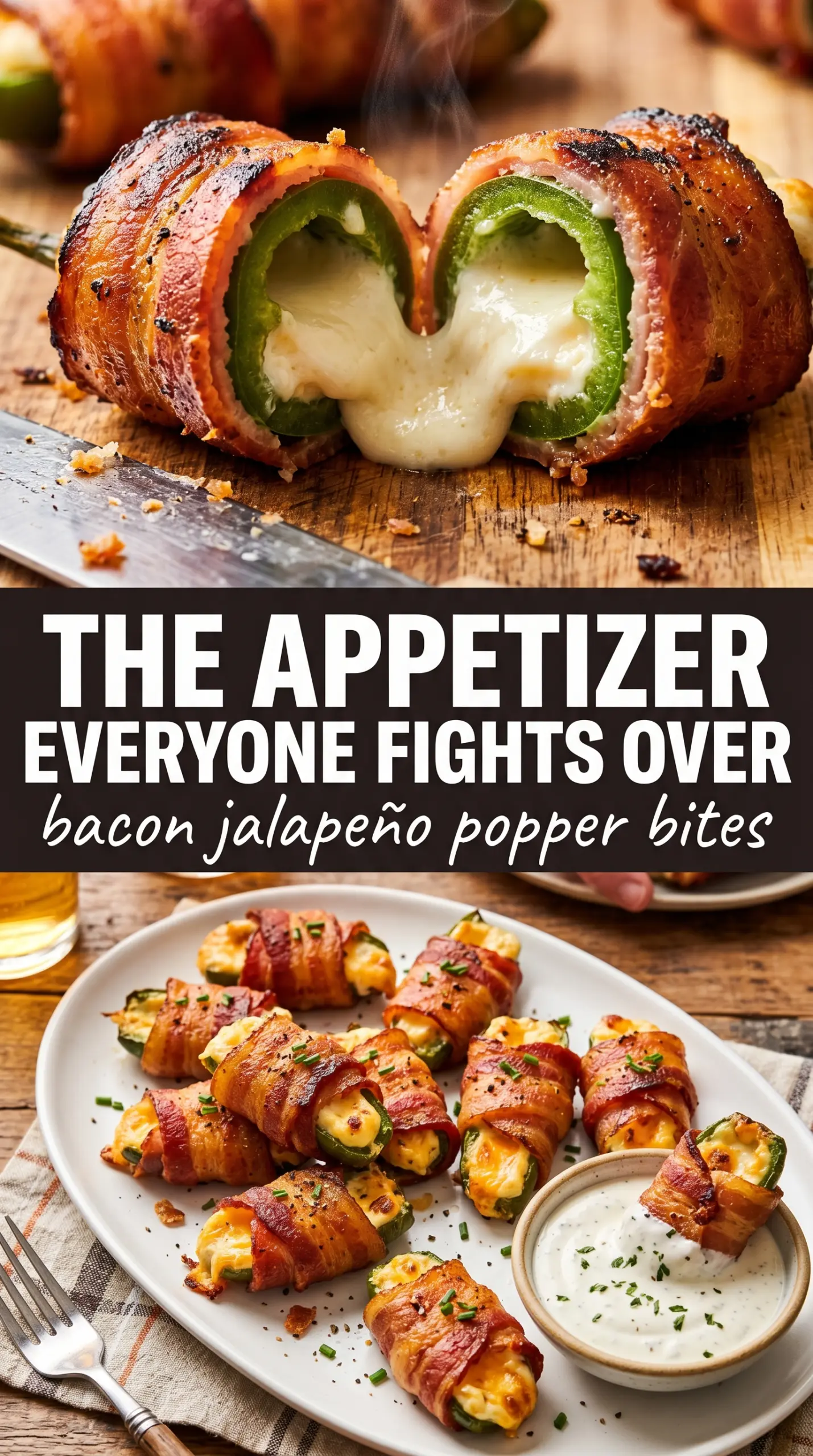 Bacon Jalapeño Popper Bites crispy cheesy spicy