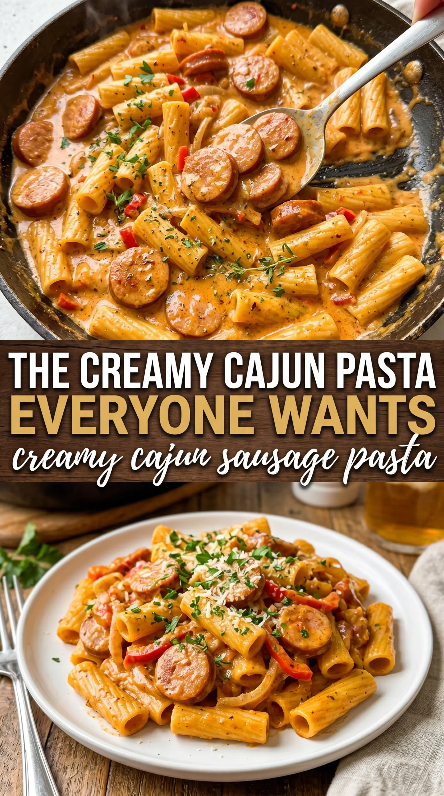 Creamy Cajun Sausage Pasta smoky creamy penne
