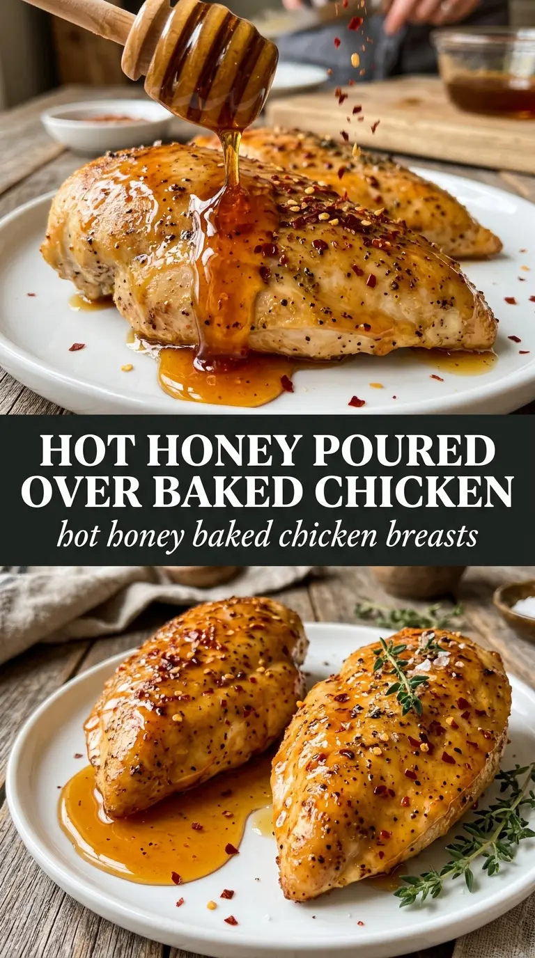 Hot Honey Baked Chicken Breasts sweet heat caramelized