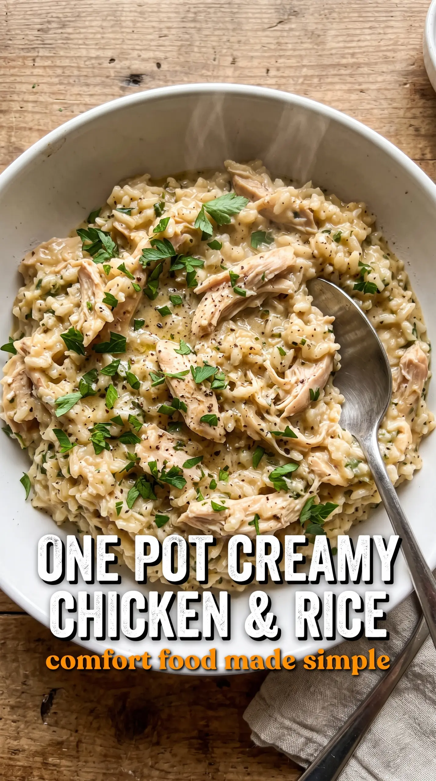One Pot Creamy Chicken and Rice golden chicken creamy rice