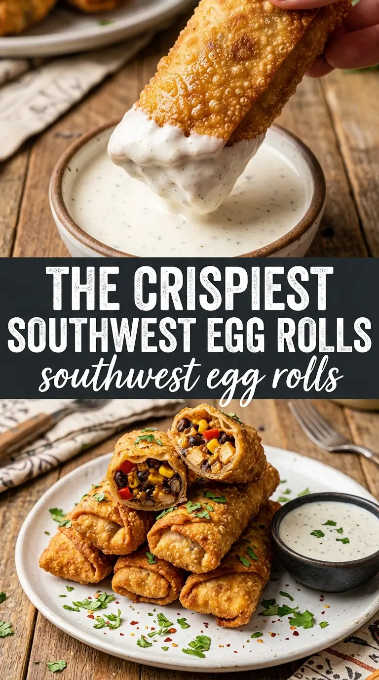 Southwest Egg Rolls crispy Tex-Mex chicken